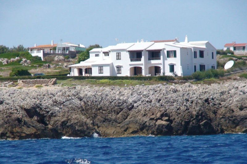 View from the sea of the apartments of Rocas Marinas.